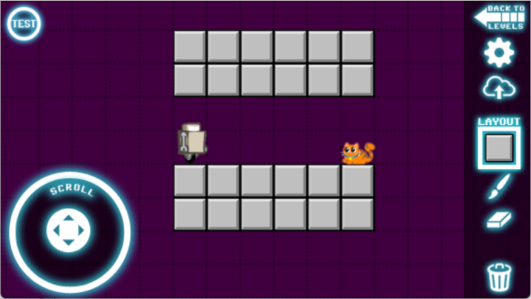 One or two block high hallway for door placement