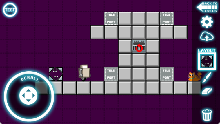 Advanced teleporter setup with crystal slot and multiple teleport pads